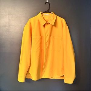 Yellow Collared Mens Shirt Large